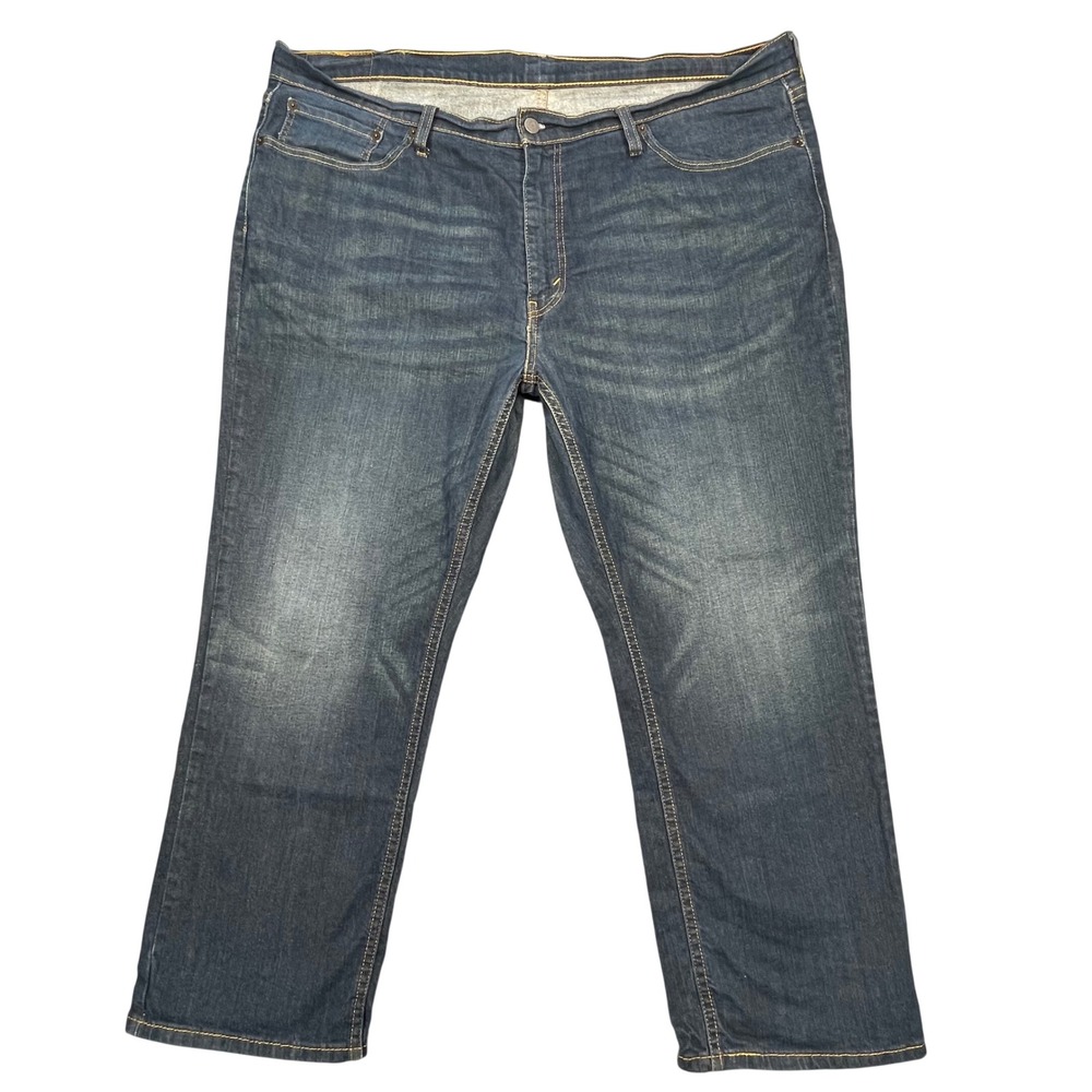 Levi Blue 541 Athletic Taper Stretch Denim Jeans Mens 44x30